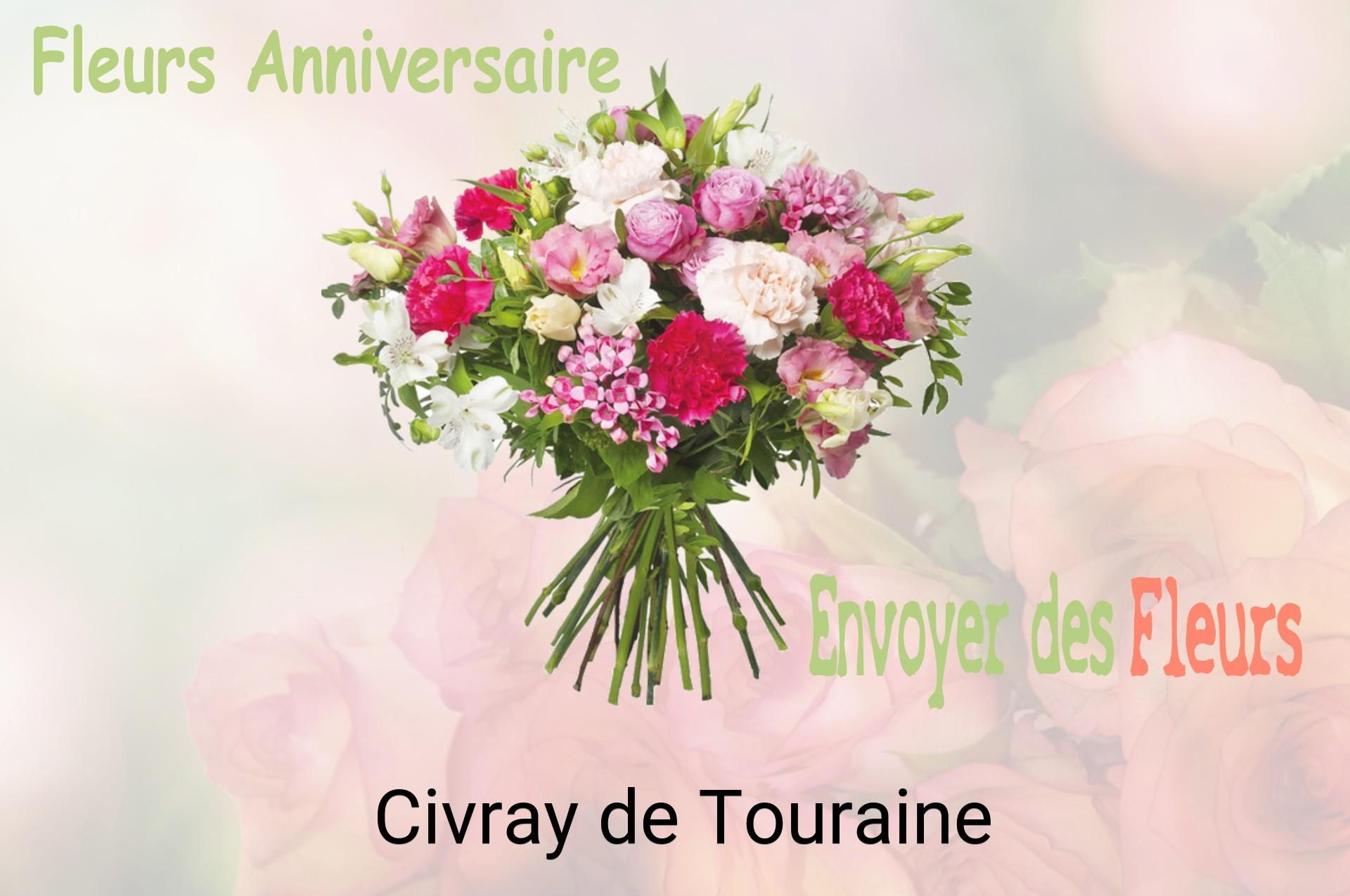Bouquet de fleurs d’anniversaire livré à Civray-de-Touraine